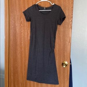 Dark Gray Maternity Mini Dress Super Cute and Sexy